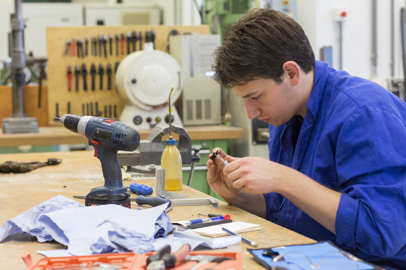 Lex working on a prototype
